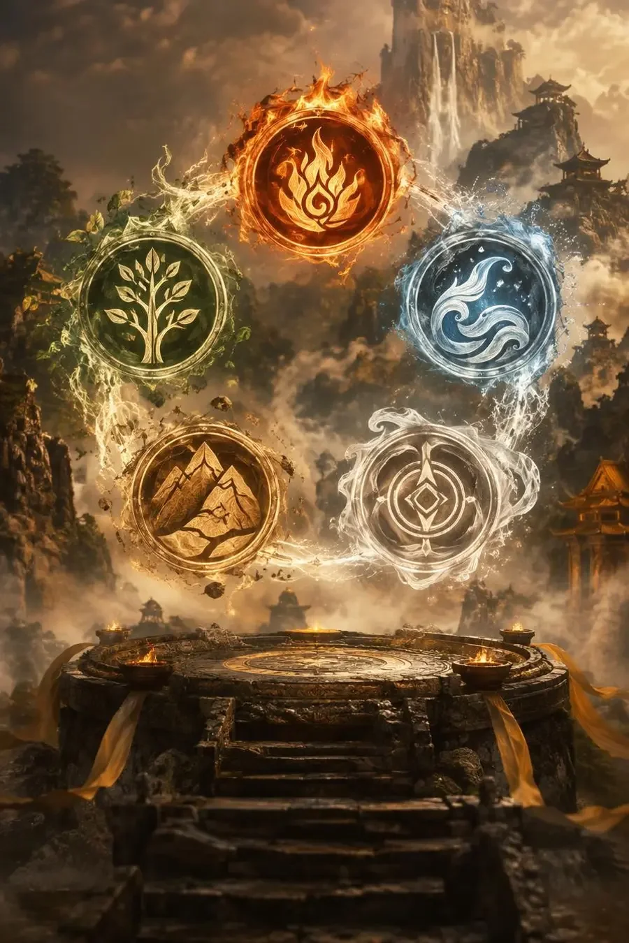 五行破电影海报，神话电影电影