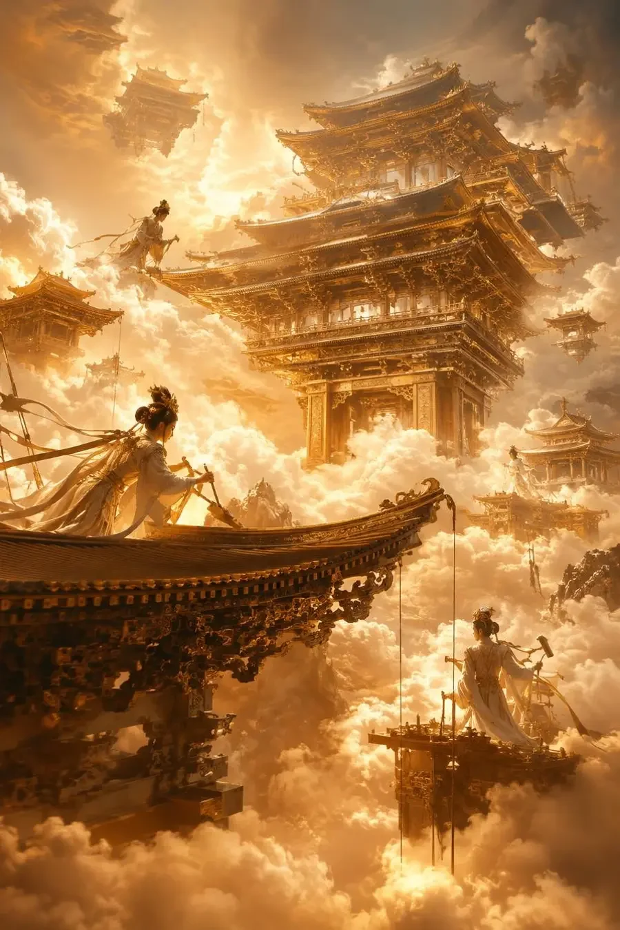 天宫造电影海报，神话电影电影